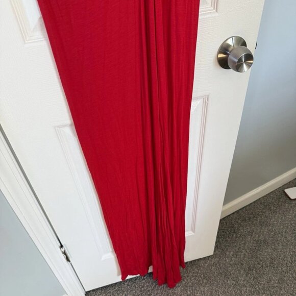 GoJane Plunge Neckline, 3/4 Sleeve, Cotton Knit, Red Dress, Size: Large, NWT - Picture 4 of 5